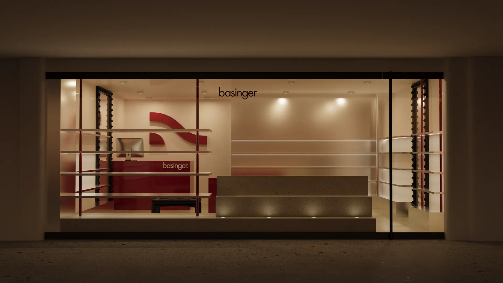 Interior de boutique diseñada por Taller Dot